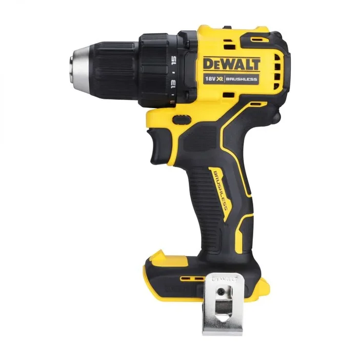 DEWALT DEWDCD708N DCD708N XR – Taladro combinado sin escobillas de 18 V, unidad desnuda, negro-amarillo