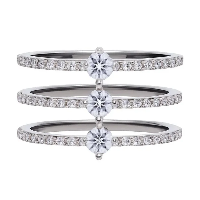 Diamonfire Anillo de mujer de la joyería icónica tamaño 15 Trendy cód. 61/1840/1/082/175