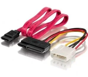 Digital Data Equip 112054 Cable de alimentación Interna 0,65 m – Cables de alimentación Interna (0,65 m, Molex (4-Pin), SATA de 15 Pines, Macho, Derecho, Derecho)