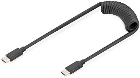 Digitus Cable en espiral USB 2.0 – USB-C a USB-C