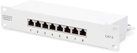 Digitus CAT 6, panel de conexión clase E, apantallado, gris