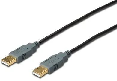 Digitus DK-300101-018-S cable USB 1,8 m USB 2.0 USB A Negro