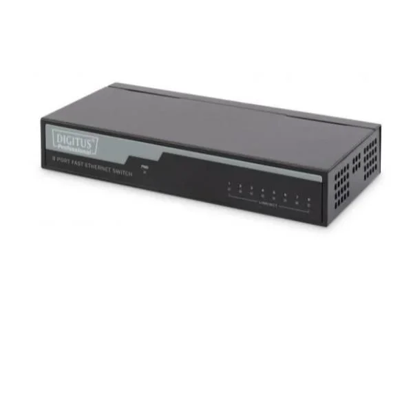 Digitus DN-60012 switch No administrado Fast Ethernet (10/100) Negro