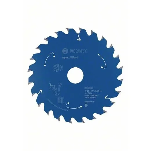 Disco de sierra circular Expert for Wood para sierras sin cables 120 x 1,7/1,2 x 20 T24
