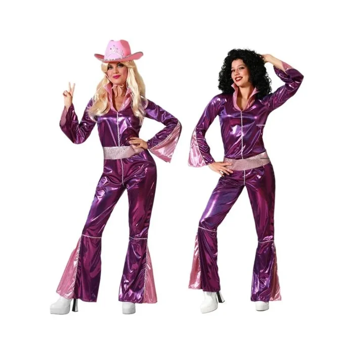 Disfraz para adultos fucsia disco xs/s
