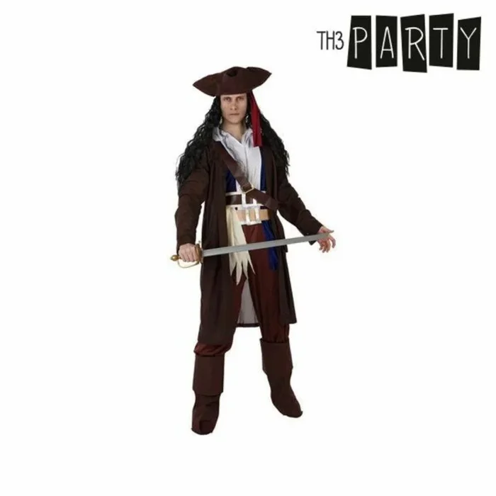 Disfraz para Adultos Th3 Party Marrón Piratas (6 Piezas) M/L