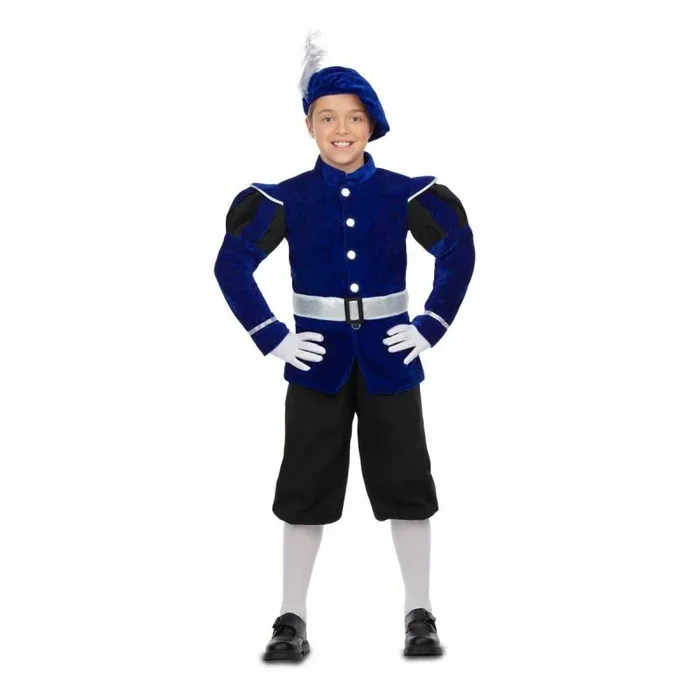 Disfraz para Niños My Other Me 4 Piezas Paje Azul 10-12 Años