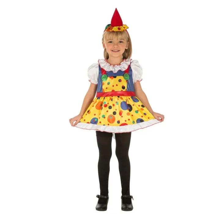 Disfraz para niños my other me payaso arcoíris 1-2 años amarillo (2 piezas)