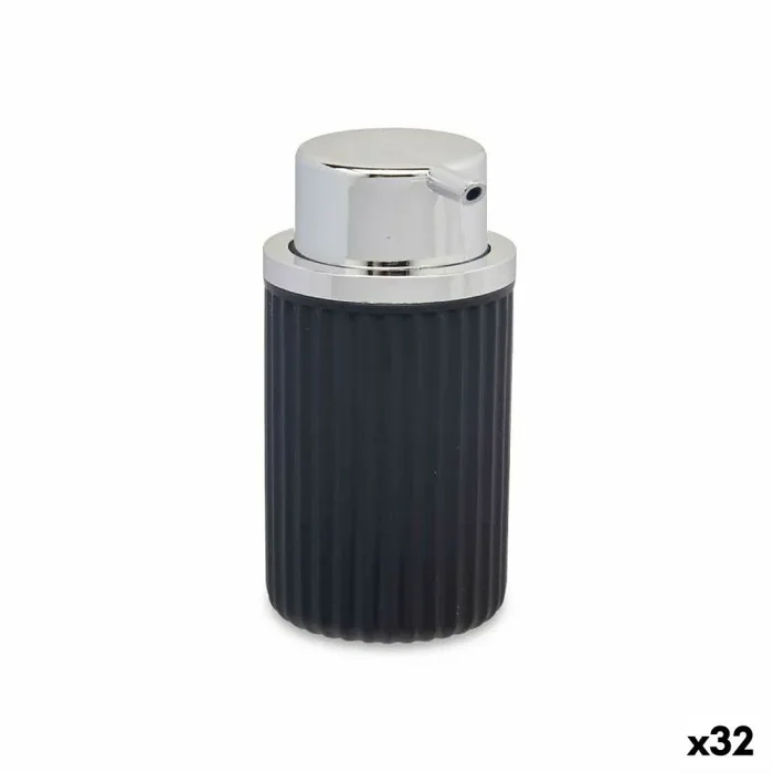 Dispensador de jabón antracita plástico 32 unidades (420 ml)