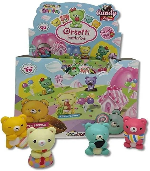 Display 9 doki doki squishy ositos patosos