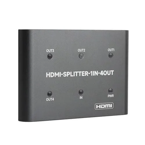 Divisor HDMI Waveshare 23738 4K, 1 Entrada 4 Salidas, Comparte Fuente HDMI