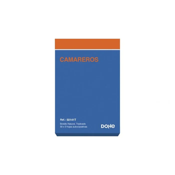 Dohe 50141T – Talonario de camareros bolsillo natural triplicado
