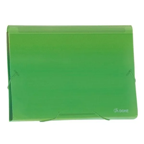 Dohe 90617 – Acordeón escolar polipropileno translúcido, color verde