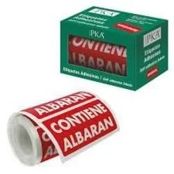 Dohe packia rollo etiquetas adhesivas preimpresas para envíos / 100 x 50 mm / «contiene albarán»