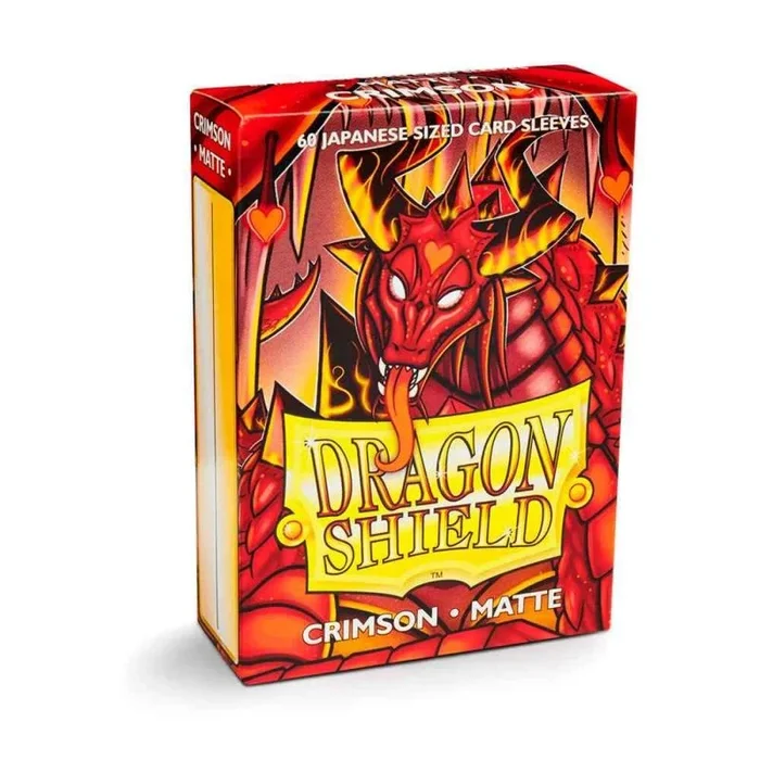 Dragon Shield ART11121 Matte Japanese Size Sleeves 60pk-Crimson, Multicoloured
