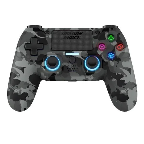 Dragonshock Mizar Camuflaje, Gris Bluetooth Gamepad Analógico/Digital PlayStation 4