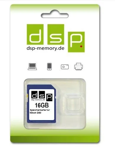 DSP Memory Z de 4051557367920 16 GB tarjeta de memoria para Nikon D80