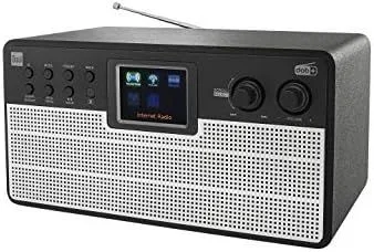Dual 75831 Estación de Radio IR 100 – Internet – Dab – FM – Bluetooth – Pantalla a Color – AUX – Mando a Distancia – Sonido estéreo