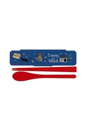 Earwig and the witch set palillos y cuchara con estuche aya y la bruja studio ghibli