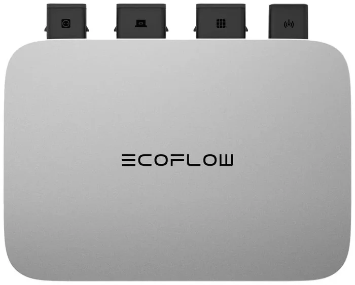 EcoFlow 5011401001 EFPowerStreamMI-EU-600W – Inversor de energía Solar Inteligente (600 W, inversor fotovoltaico para 2 Paneles solares/IP67/app/MPPT, inversor Solar Inteligente WiFi para Plantas de