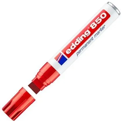 Edding marcador permanente 850 rojo -5u-