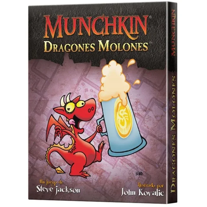 Edge Studio | Munchkin Dragones Molones |Expansión | Mata a los monstruos, Roba el tesoro, Apuñala a tus amigos | A Partir de 10 Años | De 3 a 6 Jugadores | 60 Minutos por Partida | Español