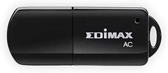 Edimax EW-7811UTC – Adaptador de Red USB (USB 2.0, 150Mbps (2.4GHz) o 433Mbps (5GHz)), Negro