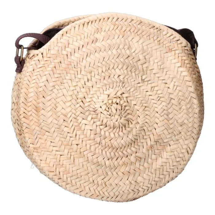 EDM Bolso Mujer Redondo Hoja de palma 30 x 30 cm
