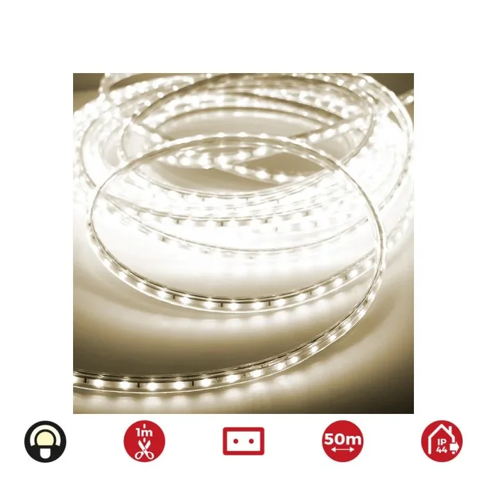 EDM Tiras LED 72701 4,2 W x 1 m 50 m 3200 K 350 LM