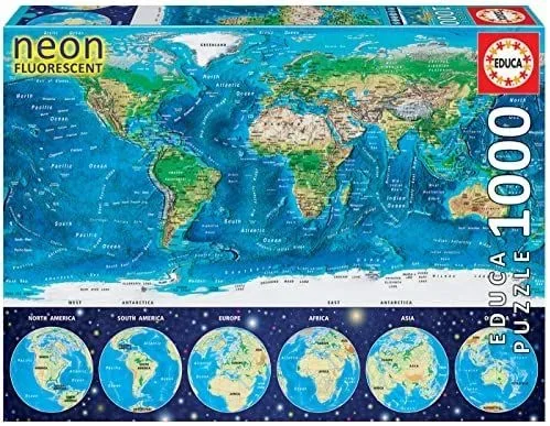 Educa 16760 puzzle Puzzle rompecabezas 1000 pieza(s) Mapas