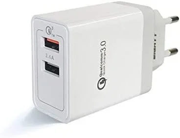 Eightt EQC2V2 cargador de dispositivo móvil Universal Gris, Blanco Corriente alterna Carga rápida Interior