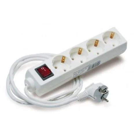 ELBAT Base Múltiple 4 Tomas con Interruptor