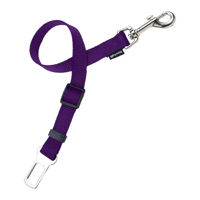 Enganche cinturón de seguridad para perros gloria morado (2 x 28-45 cm)