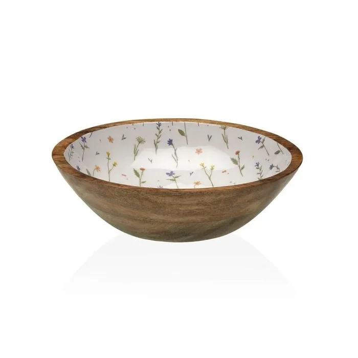 Ensaladera Versa Laison Bambú Porcelana Madera de Mango 24 x 7 x 24 cm – Marca: Versa – EAN: 8420327564368