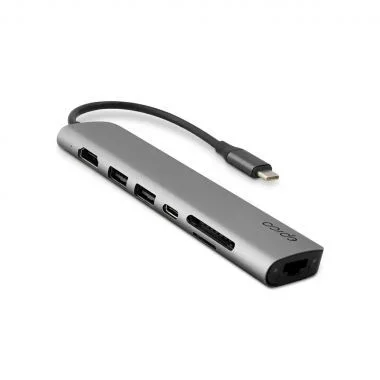 Epico 9915112100040 base para portátil y replicador de puertos USB 3.2 Gen 1 (3.1 Gen 1) Type-C Gris