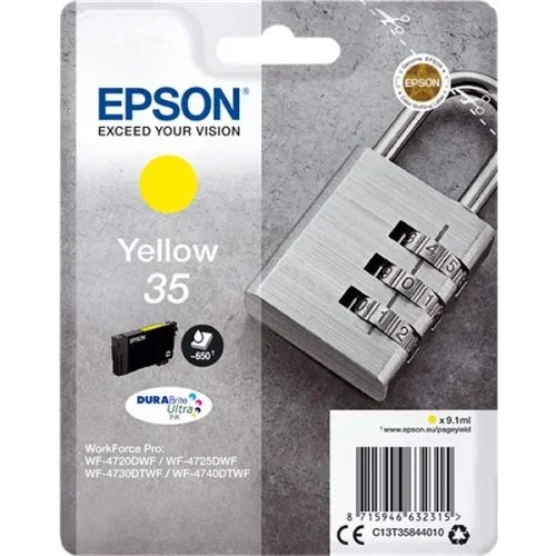 Epson cartucho amarillo 35 pag. 650 aprox