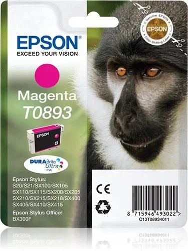 Epson monkey cartucho t0893 magenta (etiqueta rf)