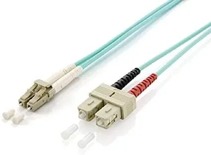 Equip 255316 cable de fibra optica 10 m LC SC OM3 Turquesa