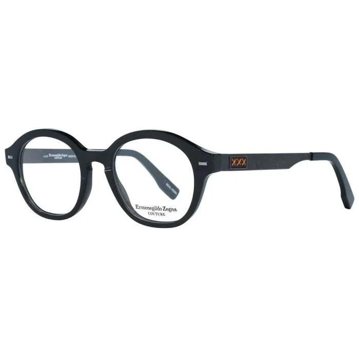 Ermenegildo Zegna ZC5018 Monturas de Gafas, Negro (Corno Negro), 48.0 Unisex Adulto