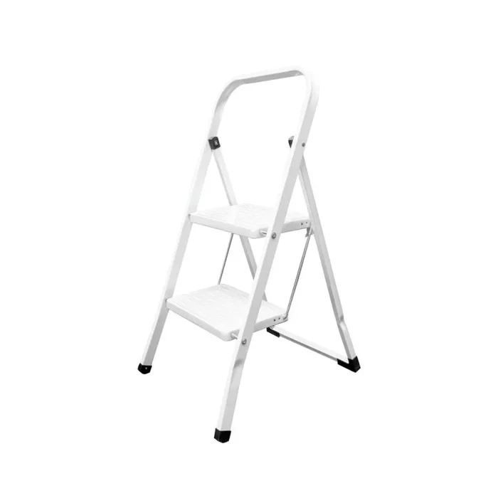 Escalera Domestica Aluminio 2 Peldaños, Escalerilla Blanca