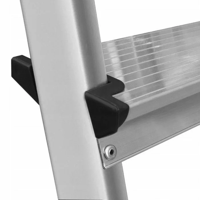 Escalera taburete Awtools, modelo 4 escalones, ideal para trabajos en altura, soporta hasta 125kg, diseño robusto, compacto y fácil de usar, alta estabilidad y resistencia