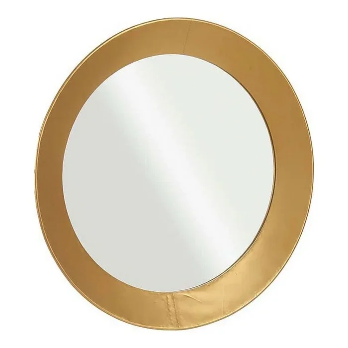 Espejo de pared cristal dorado metal (80 x 7,5 x 80 cm)