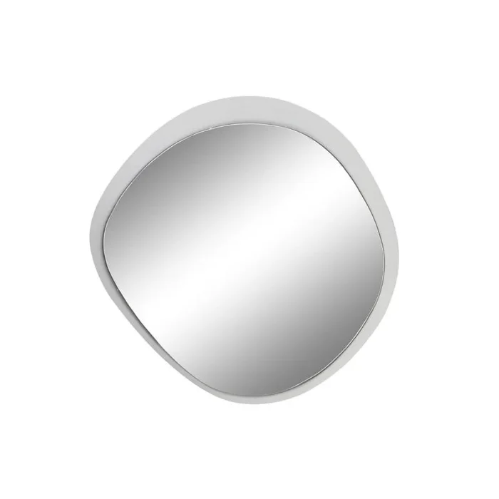 Espejo de pared home esprit blanco metal espejo urbano 64 x 4,5 x 62 cm