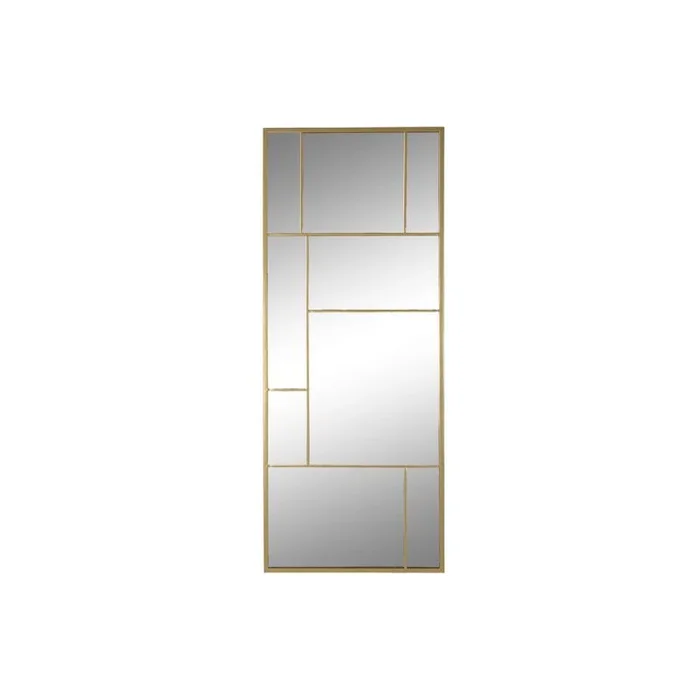 Espejo de pared home esprit dorado 60 x 2 x 150 cm