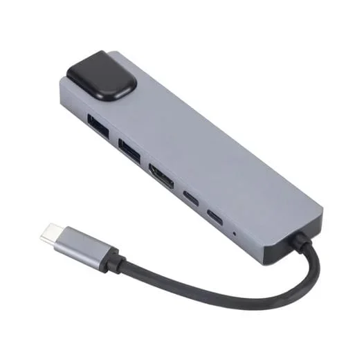 Estación de Acoplamiento 6 en 1 USB 3.1 Type-C a HDMI y RJ45 para Nintendo Type-C