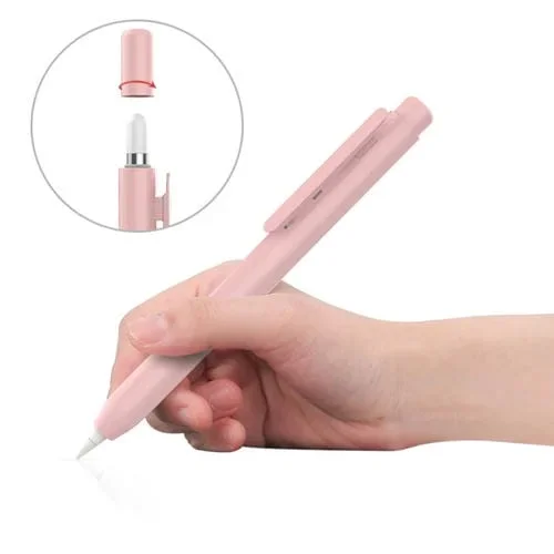 Estilo retráctil automático de pluma para Lápiz de Manzana 1 (Rosa)