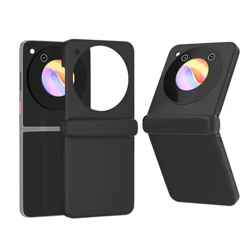 Estuche 3 En 1 para ZTE Libero Flip PC Cobertura Total Esmerilado con Bisagra (Negro)
