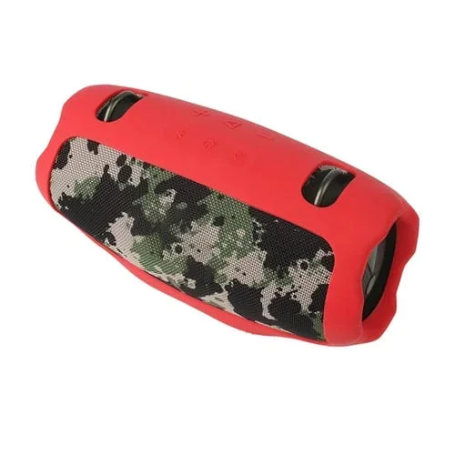 Estuche de almacenamiento para altavoz Bluetooth JBL Xtreme 4 con cubierta protectora de silicona suave (Rojo)