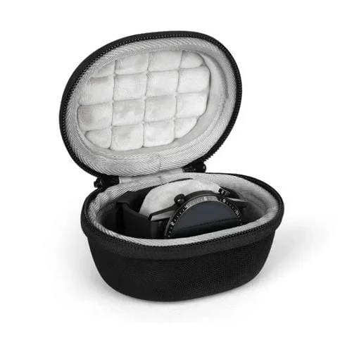 Estuche de Almacenamiento para Reloj Inteligente EVA Universal con Mosquetón (Negro)