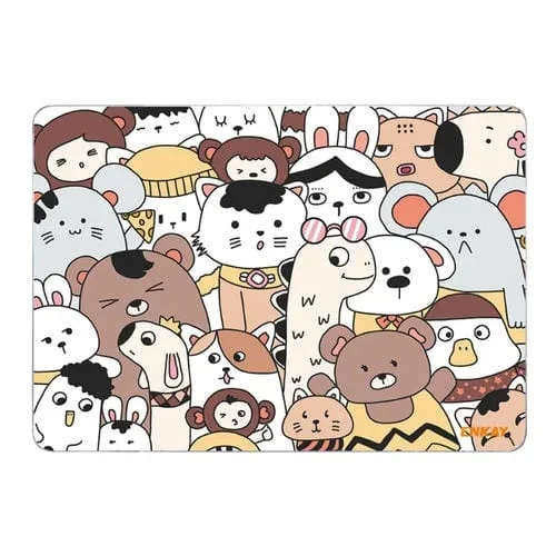 Estuche de Cristal Protector Enkay Animal Series Laopop para MacBook Pro 16 Inch A2141 (Animales No.1)